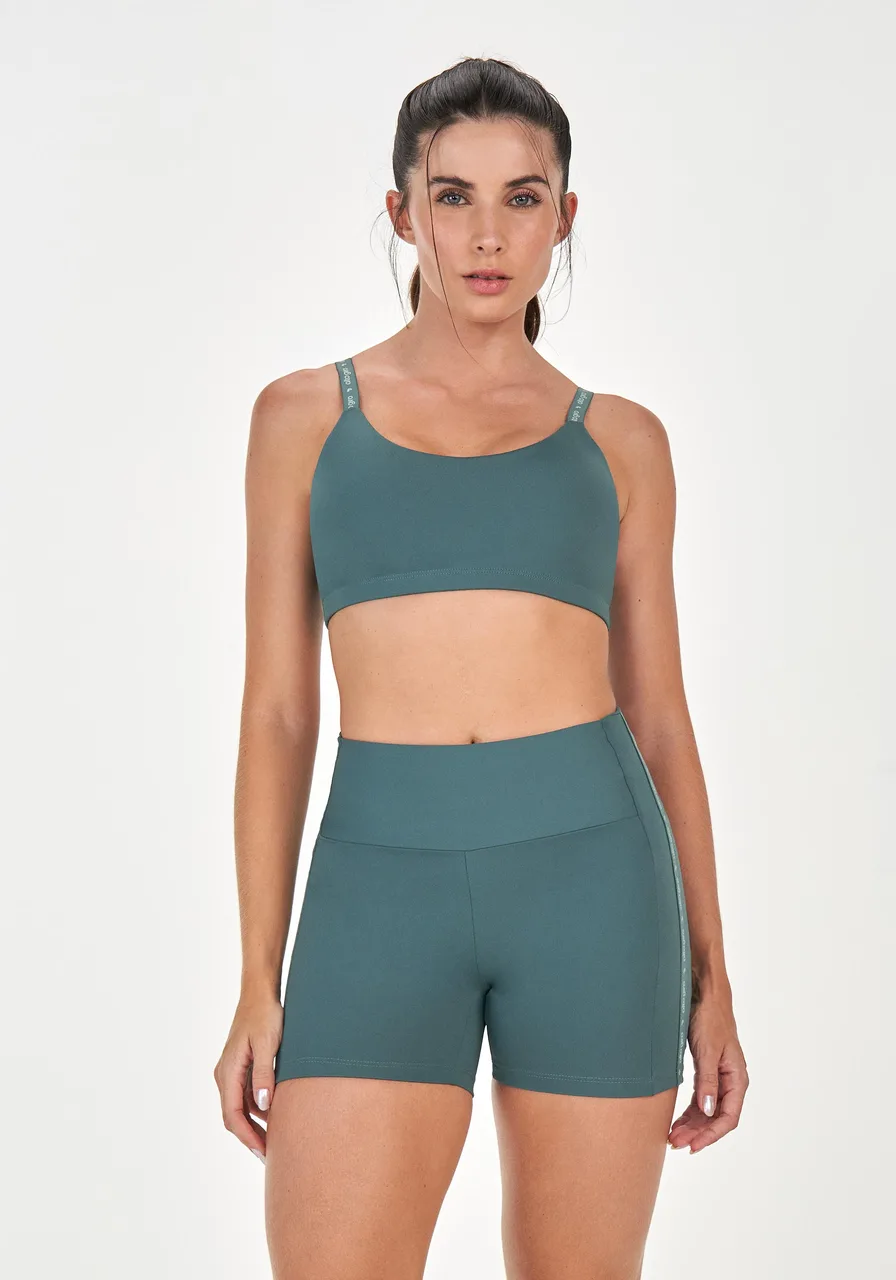 Bermuda Elástico Personalizado Alto Giro Verde