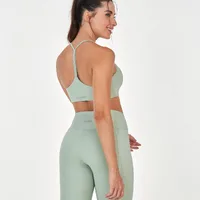 Top Nadador Com Alças Finas Alto Giro Verde - imagem 1