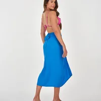 Saida De Praia Versátil Com Amarração Alto Giro - imagem 1