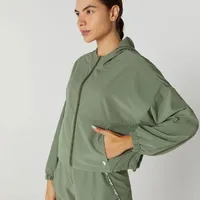 Jaqueta Corta Vento Com Capuz e Regulagem - imagem 1