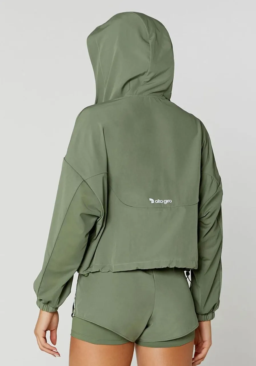 Jaqueta Corta Vento Com Capuz e Regulagem