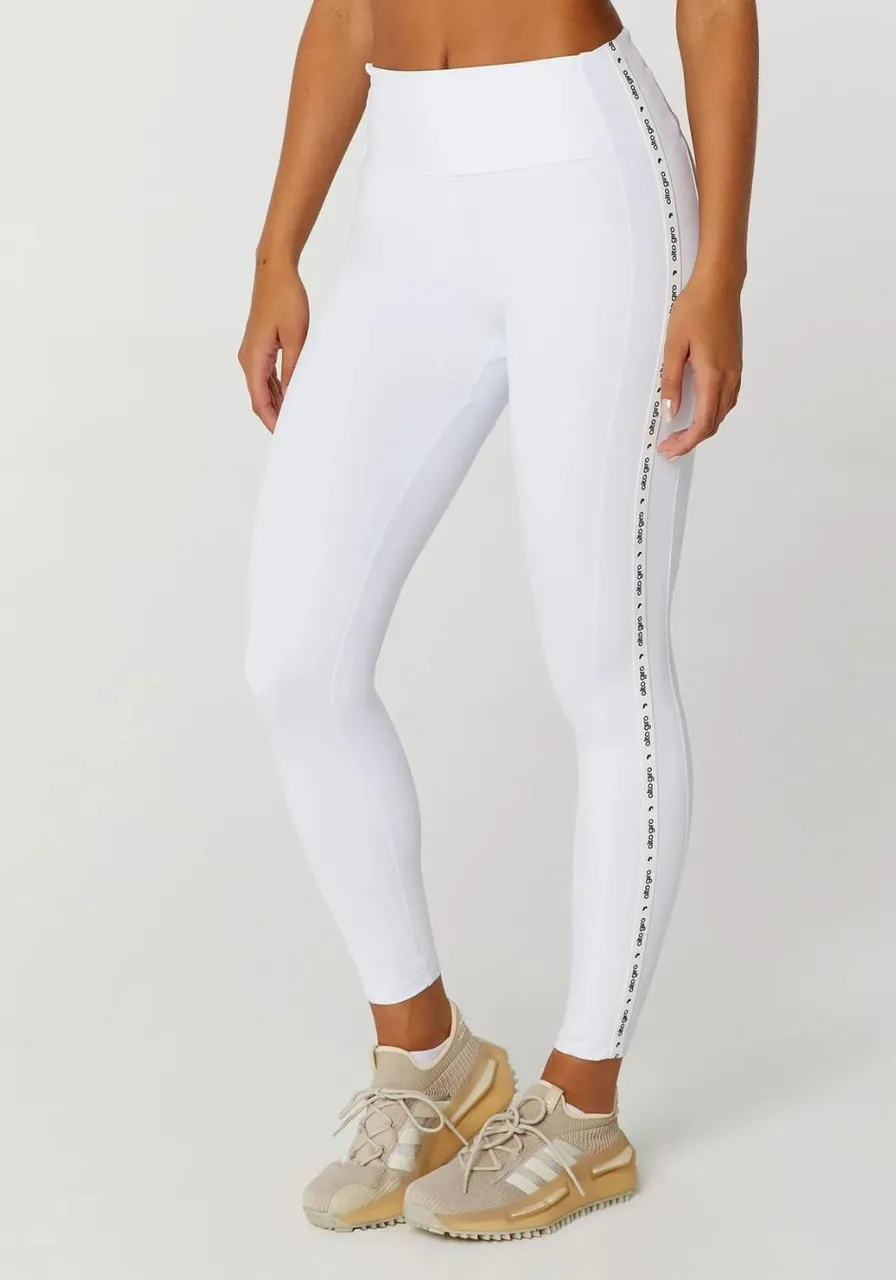 Legging Elástico Personalizado Branco 
