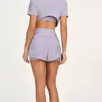 Shorts Sobreposto Com Bolsos No Cos Alto Giro ref 13771 - imagem 3