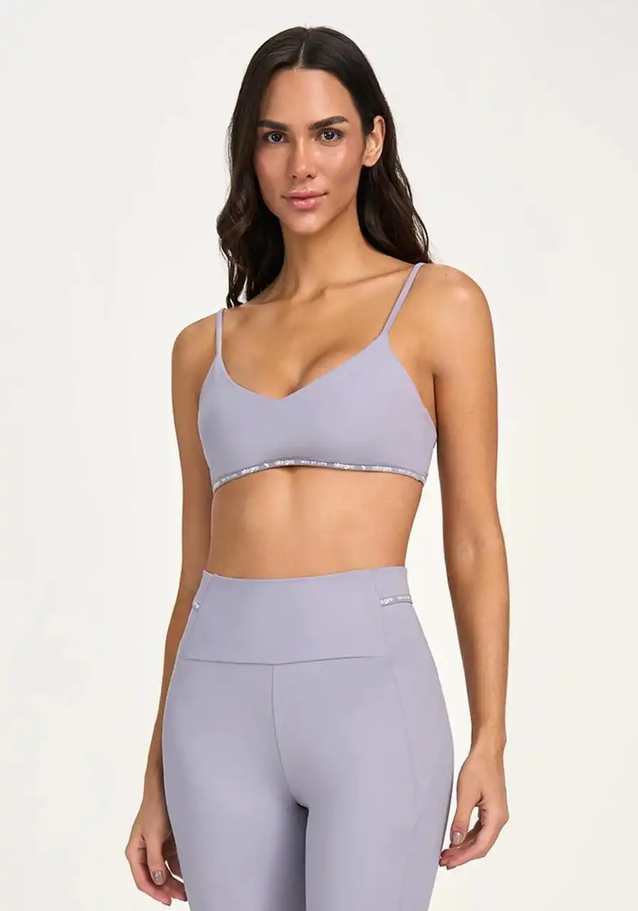 Top Alças Finas Alto Giro Com Elástico Personalizado Ref 13786 