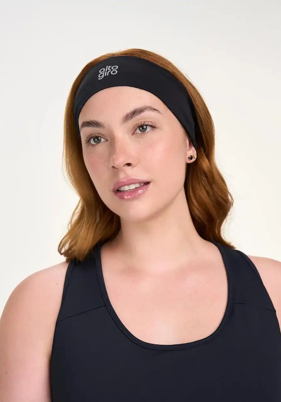 Headband 6,5cm Alto Giro Preto 13796