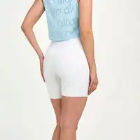 Bermuda Alto Giro Essentials Off White Ref 13818 - imagem 3