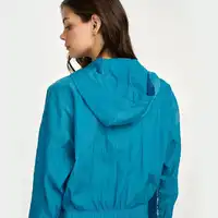 Jaqueta Cropped Alto Giro com Fita Personalizada Azul Ref:13895 - imagem 1