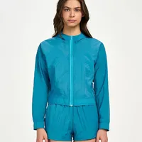 Jaqueta Cropped Alto Giro com Fita Personalizada Azul Ref:13895 - imagem 3