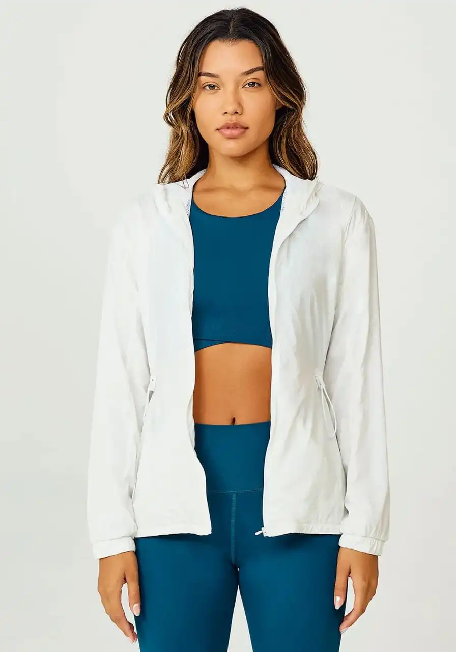 Jaqueta Alongada Alto Giro Zíper Refletivo Com Capuz Ref 13890