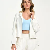 Jaqueta Sport Com Capuz Alto Giro Branco Ref 13885 - imagem 3