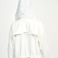 Jaqueta Sport Com Capuz Alto Giro Branco Ref 13885 - imagem 2