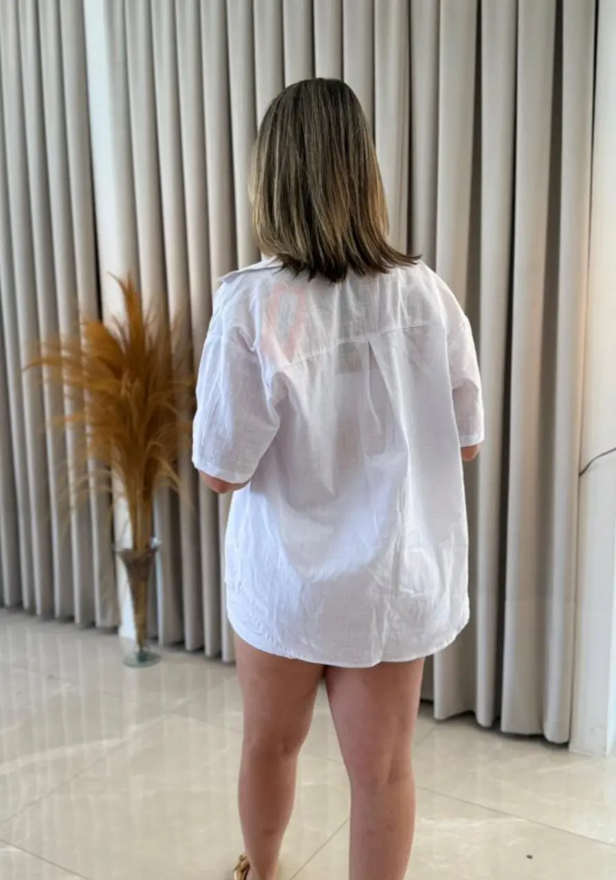 Conjunto Camisa Manga Curta e Shorts Alto Giro 