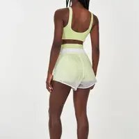 Shorts 2 em 1 com Cordão e Bolso Verde  - imagem 1