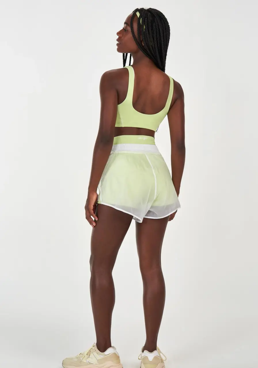 Shorts 2 em 1 com Cordão e Bolso Verde 