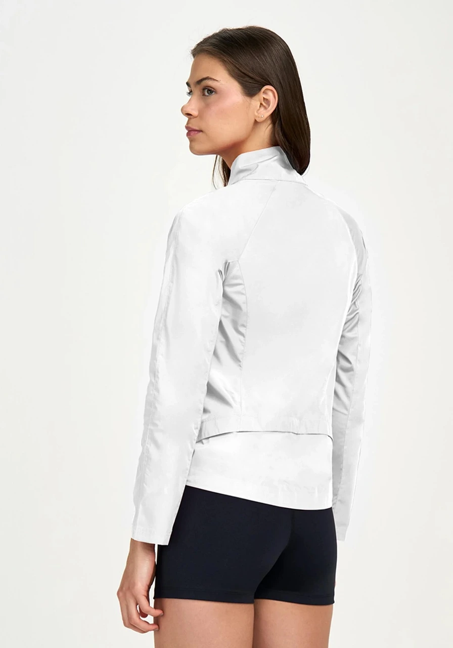 Jaqueta Tech Fit Corta Vento Branca Alto Giro Ref 13882