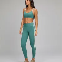 Legging Elástico Personalizado Verde Cálido Alto Giro Ref 14933 - imagem 3