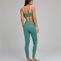Legging Elástico Personalizado Verde Cálido Alto Giro Ref 14933 - imagem 2