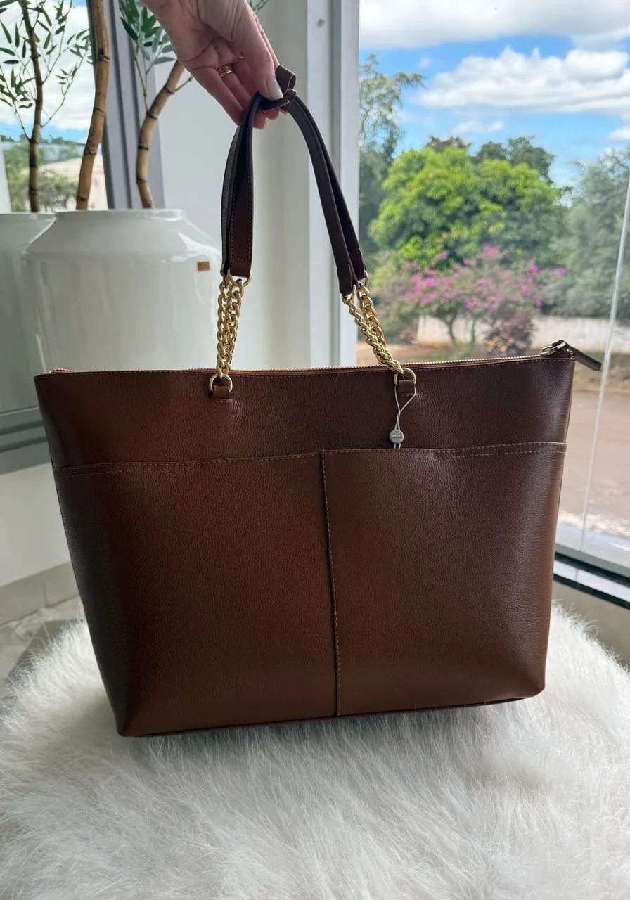 Bolsa Grande Couro Arezzo Ref. 13597