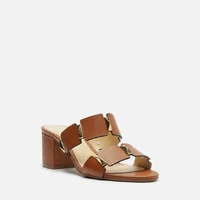 Sandália Salto Médio Couros Arezzo Ref 13848 - imagem 1