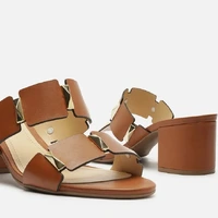 Sandália Salto Médio Couros Arezzo Ref 13848 - imagem 3