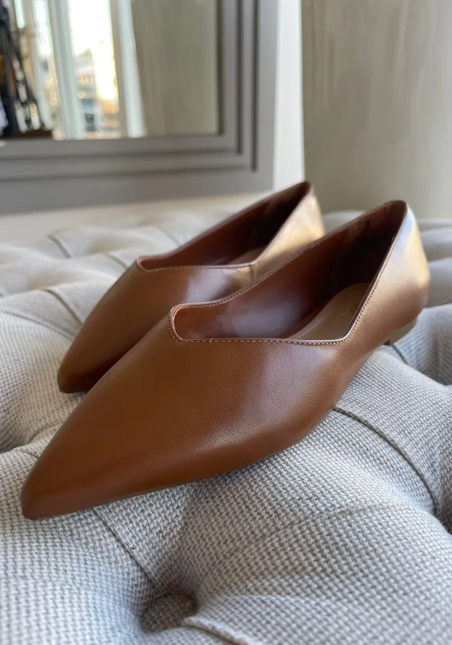 Sapatilha Couros Salto Rasteiro Arezzo Ref 14209