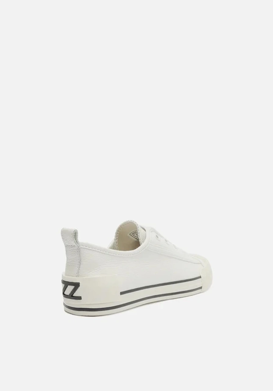 Tênis Slip On Branco Couro Elástico Arezzo Ref 15123