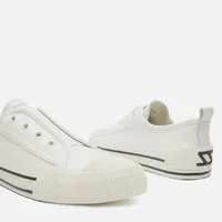 Tênis Slip On Branco Couro Elástico Arezzo Ref 15123 - imagem 3