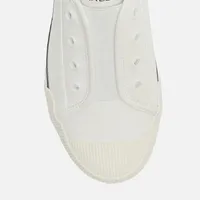 Tênis Slip On Branco Couro Elástico Arezzo Ref 15123 - imagem 4