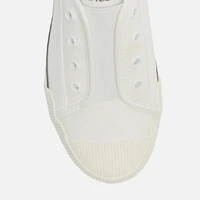 Tênis Slip On Branco Couro Elástico Arezzo Ref 15123 - imagem 4