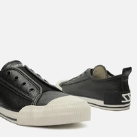 Tênis Slip On Preto Couro Elástico Arezzo Ref 15126 - imagem 4