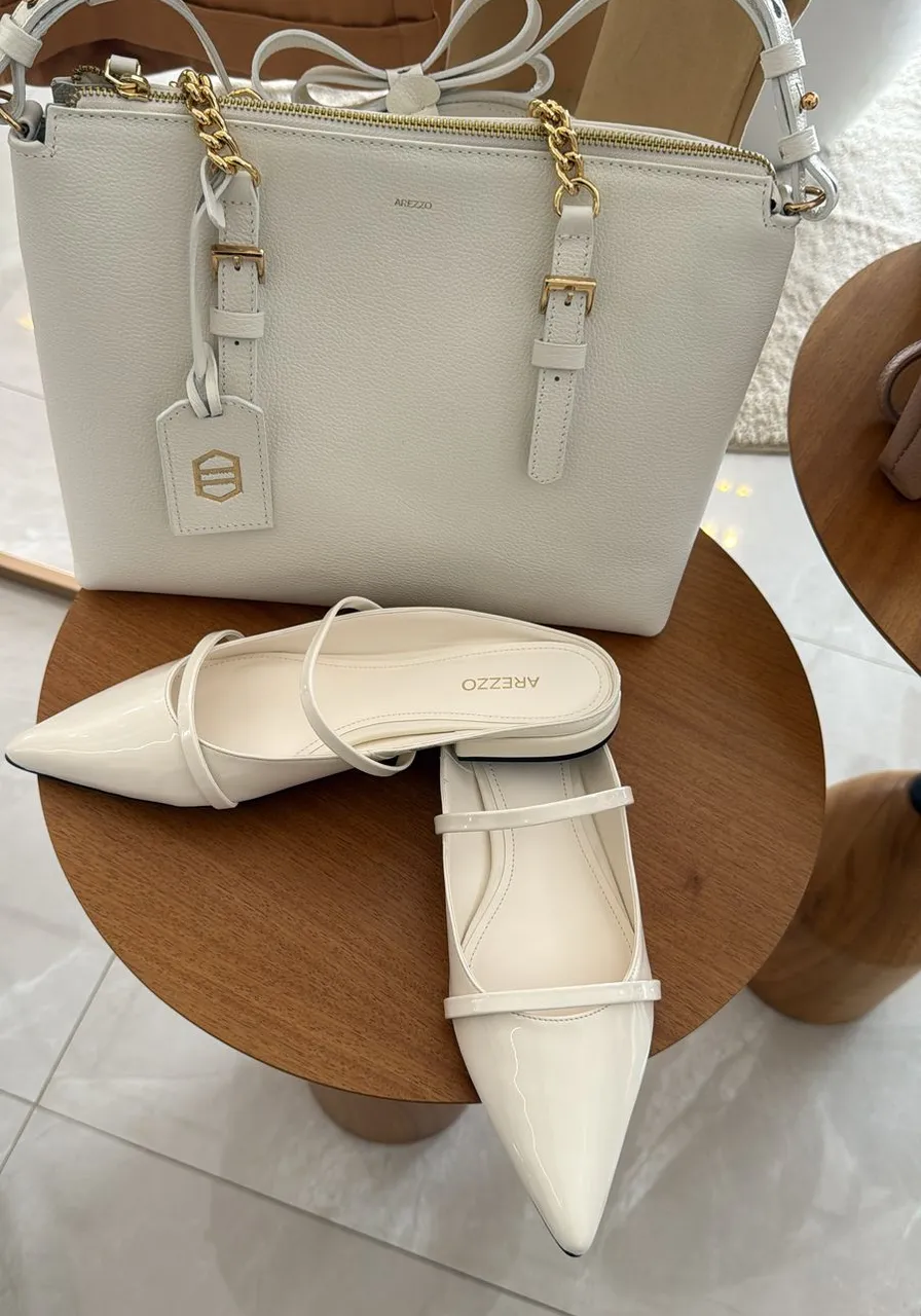 Sapatilha Fechada Salto Rasteiro Arezzo Ref 13602