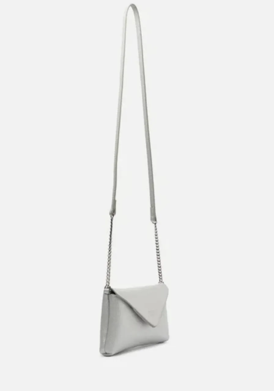 Bolsas Pequena Sintéticos Arezzo Metalizado Prata  Ref 13340