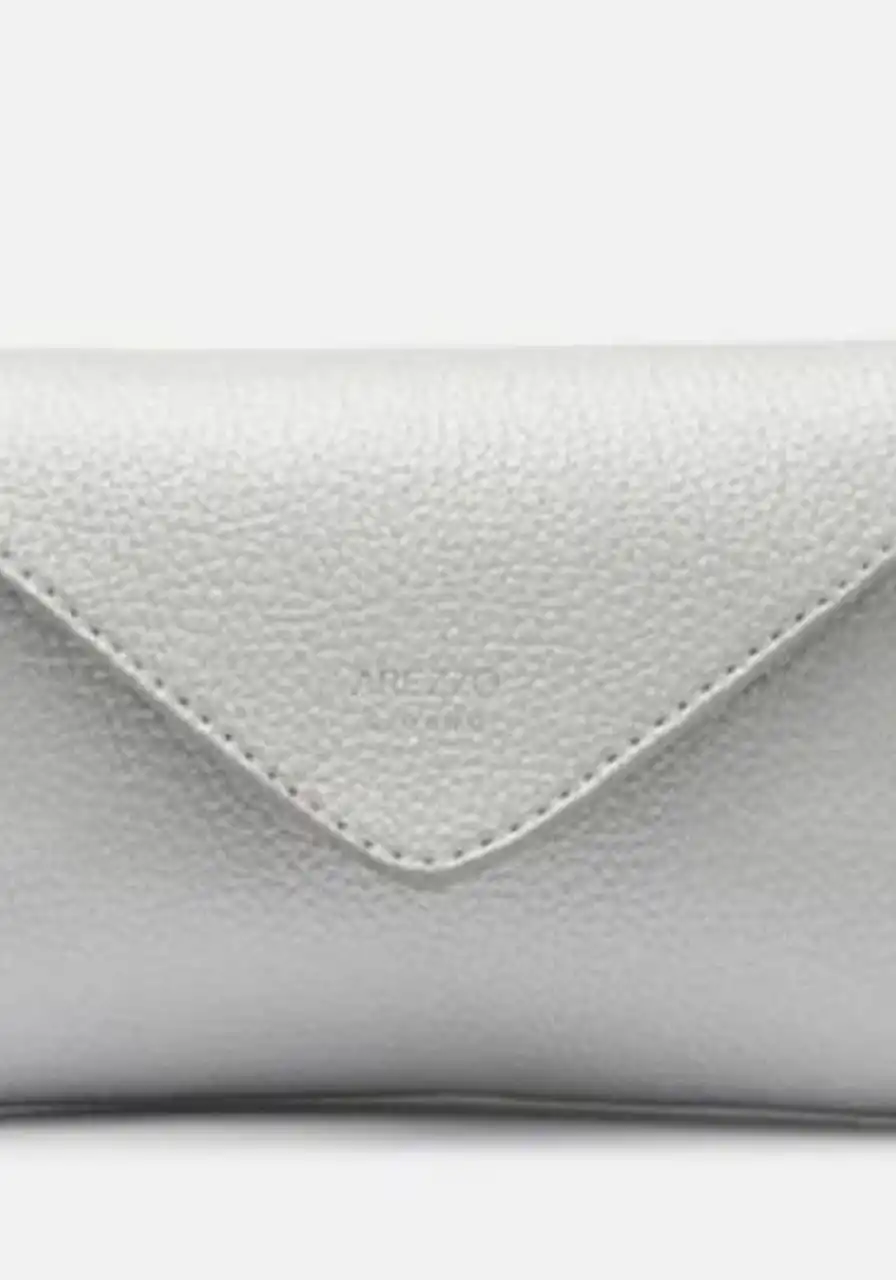 Bolsas Pequena Sintéticos Arezzo Metalizado Prata  Ref 13340