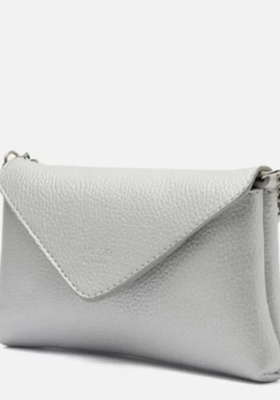 Bolsas Pequena Sintéticos Arezzo Metalizado Prata  Ref 13340