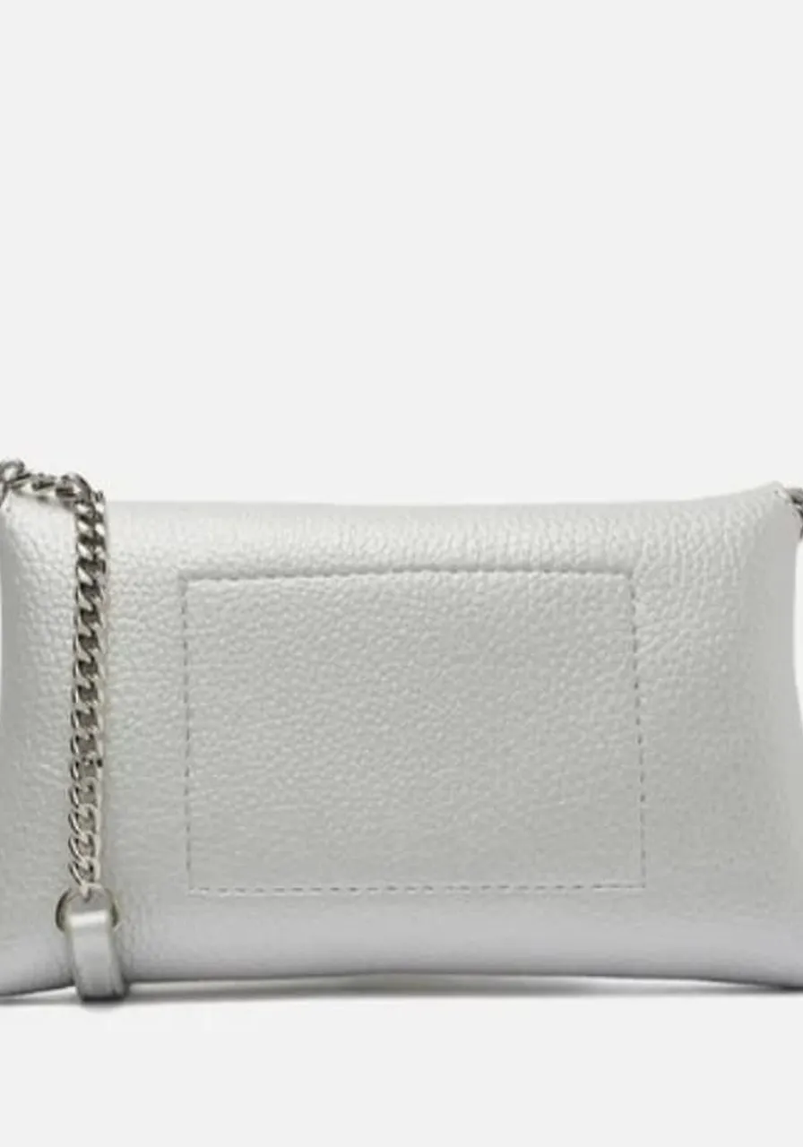 Bolsas Pequena Sintéticos Arezzo Metalizado Prata  Ref 13340