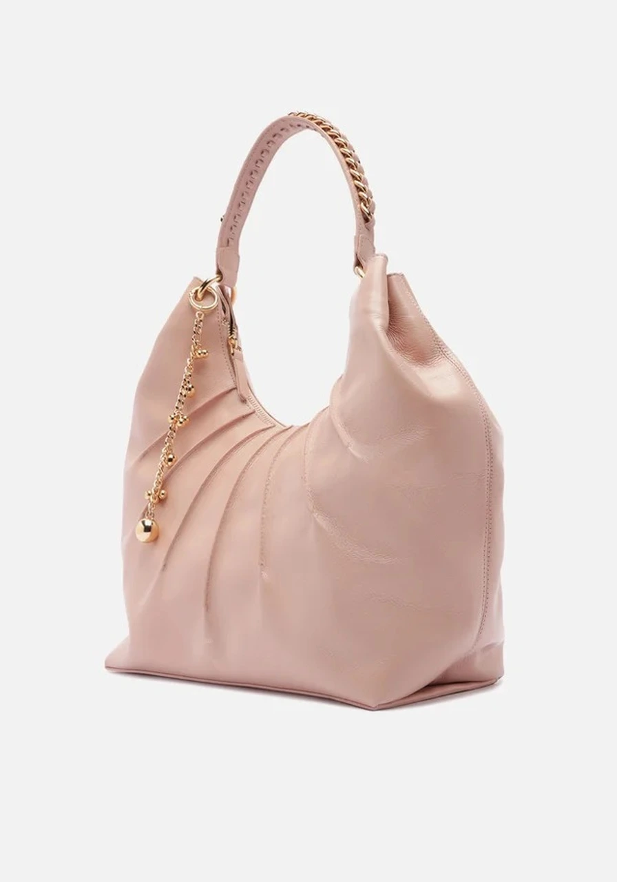 Bolsa Média Couros Rosa Arezzo Ref 14801