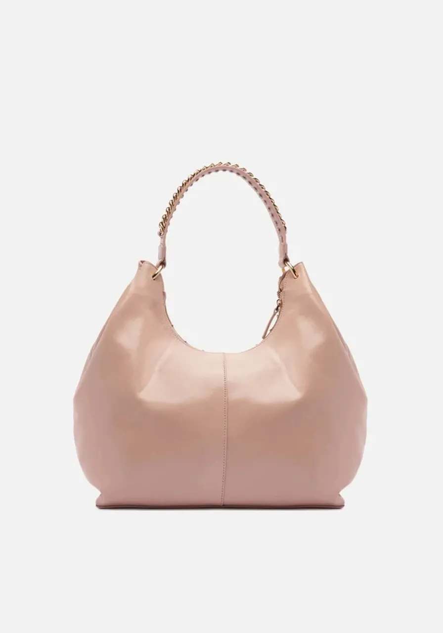 Bolsa Média Couros Rosa Arezzo Ref 14801
