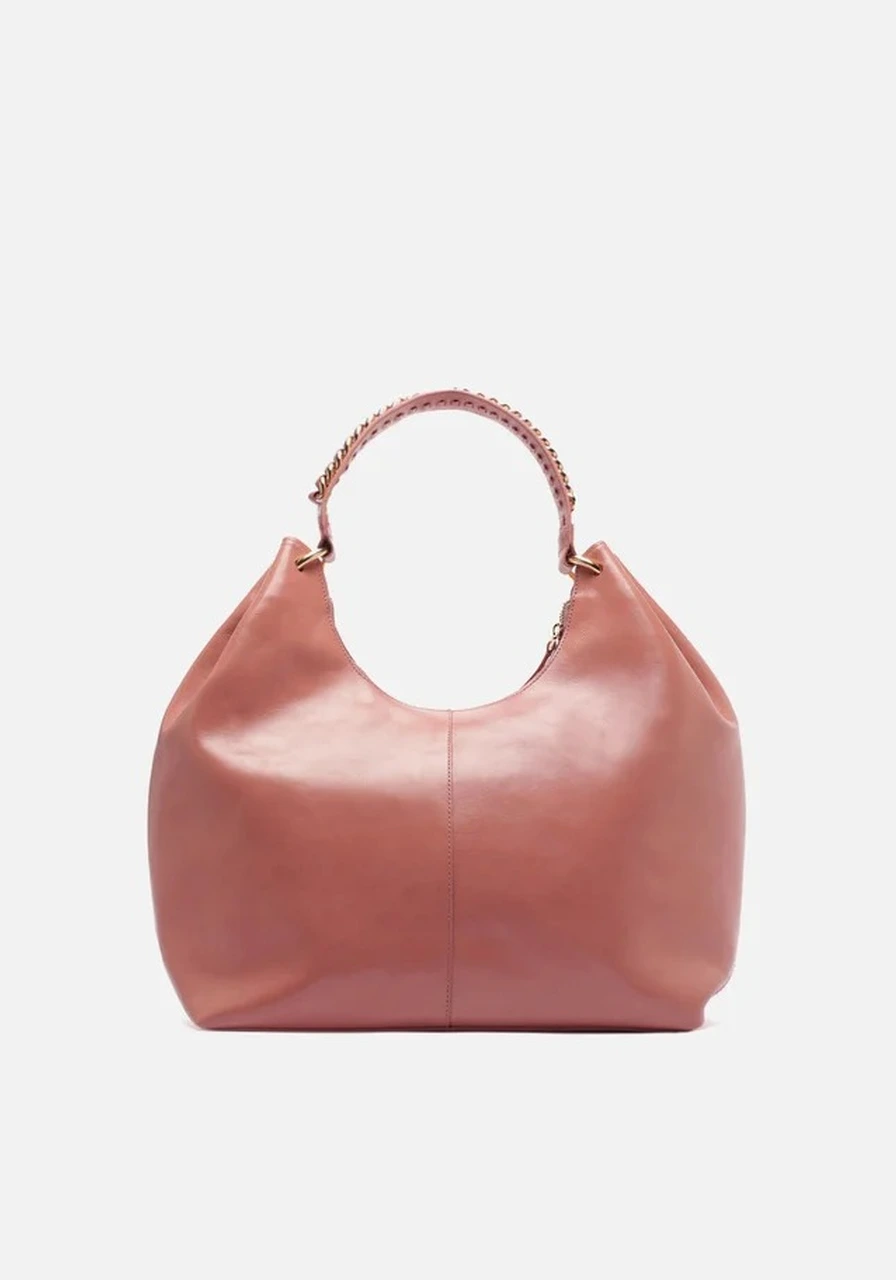 Bolsa Média Couros Rose Blush Arezzo Ref 14801