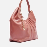 Bolsa Média Couros Rose Blush Arezzo Ref 14801 - imagem 4