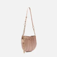 Bolsa Pequena Couros Rosa Arezzo Ref 14800 - imagem 4