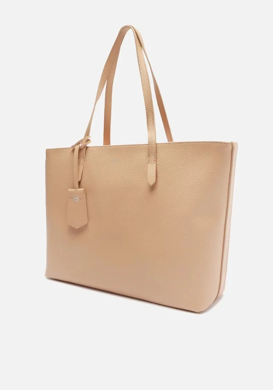 Bolsa Grande Arezzo Sintéticos Nude Ref 13341