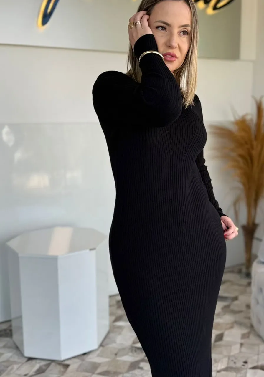 Vestido Lara Preto L'Atelier Ref 13993