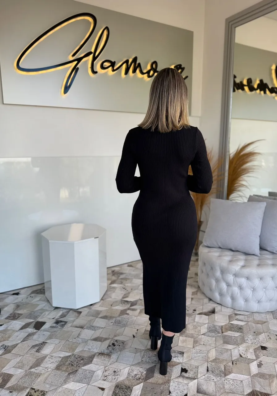 Vestido Lara Preto L'Atelier Ref 13993