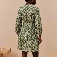 Vestido Curto Pala Elástico Verde CaCay Ref 13928 - imagem 1