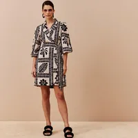 Vestido curto cachecouer gola alfaiataria CaCay Ref 13262 - imagem 1