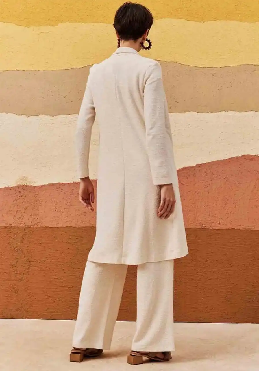 Casaco Longo CaCay Gola Xale ref:13745