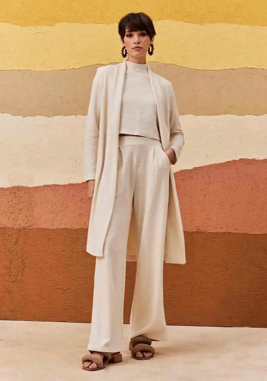 Casaco Longo CaCay Gola Xale ref:13745