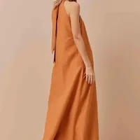 Vestido Longo Corrente Pescoço CaCay Ref 13741 - imagem 1