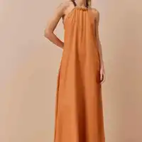 Vestido Longo Corrente Pescoço CaCay Ref 13741 - imagem 3