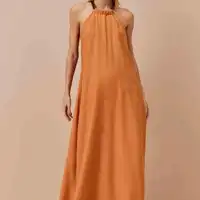 Vestido Longo Corrente Pescoço CaCay Ref 13741 - imagem 2